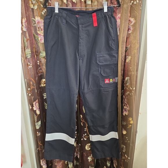 Strata Blue SFX276 Fire Resistant Reflective Leg Pants Mens Size 32 Short - Picture 2 of 13